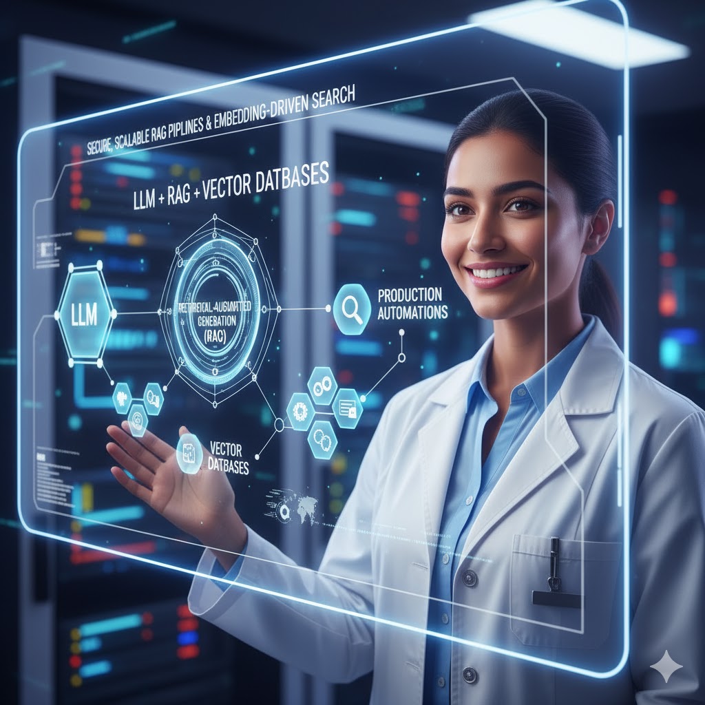 LLM + RAG + Vector Databases for Reliable Automation